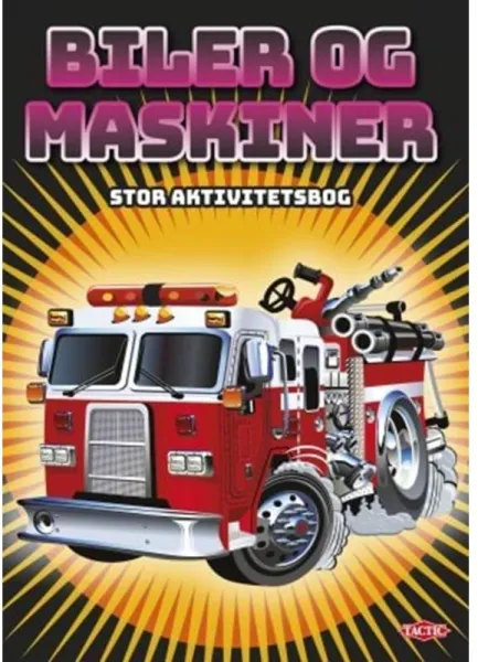 Tactic Bilar och maskiner stor aktivitetsbok (96 sidor)
