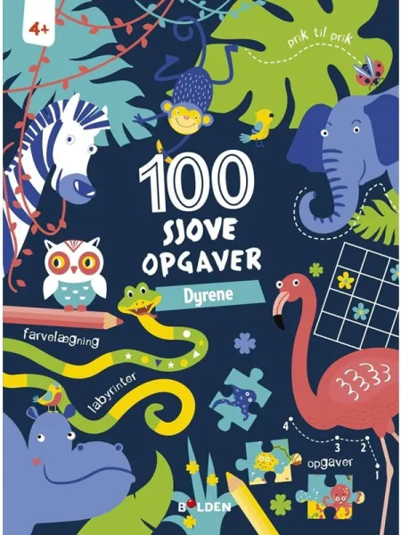 100 roliga aktiviteter: Djur (från 4 år) - Hobby - paperback