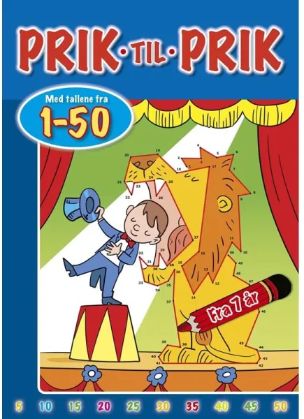 Kopplingsbok med siffror från 1 till 50 (Cirkus) - Hobby - häfte