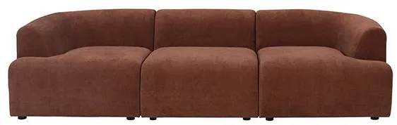 Baloo 3-sits modulsoffa - roströd tyg